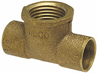 Nibco 1/2 x 1/2 x 3/4 Inch (in) Size Tee (06441548)