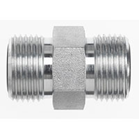 Brennan 5/8 Inch (in) Male Flat Face O-Ring End Style x 1/2 Inch (in) Male Flat Face O-Ring Steel End Style Straight Adapter (00264388)