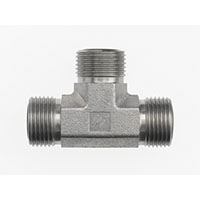 Brennan 3/8 x 3/8 x 3/8 Inch (in) Male Flat Face O-Ring End Style Tee (00264626)