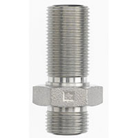 Brennan 1 x 1 Inch (in) Male Flat Face O-Ring End Style Bulkhead Straight Adapter (00264688)