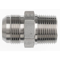 Brennan 1/8 Inch (in) Male Pipe Rigid x 1/4 Inch (in) Male Joint Industry Council (JIC) 37 Degree Flare End Style Straight Adapter (00310443)