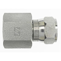 Brennan 1/2 Inch (in) Female Pipe Rigid End Style x 3/8 Inch (in) Female Joint Industry Council (JIC) 37 Degree Flare Swivel Steel End Style Straight Adapter (00314647)