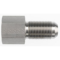 Brennan 1/4 Inch (in) Female Pipe Rigid x 1/4 Inch (in) Male Joint Industry Council (JIC) 37 Degree Flare End Style Bulkhead Straight Adapter (00317299)