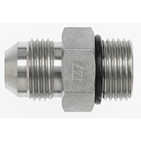Brennan 1/2 Inch (in) Male Joint Industry Council (JIC) 37 Degree Flare x 1/2 Inch (in) Male O-Ring Boss End Style Straight Adapter (00319067)