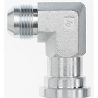 Brennan 1 Inch (in) Male Joint Industry Council (JIC) 37 Degree Flare x 1 Inch (in) Code 61 Standard O-Ring Flange End Style 90 Degree Elbow (00328277)