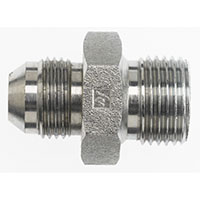 Brennan 3/4 Inch (in) Male Joint Industry Council (JIC) 37 Degree Flare x 1/2 Inch (in) Male British Standard Pipe Parallel End Style Straight Adapter (00339731)