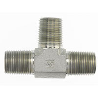 Brennan 1/4 x 1/4 x 1/4 Inch (in) Male Pipe Rigid End Style Tee (00358913)