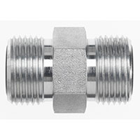 Brennan 3/4 Inch (in) Male Flat Face O-Ring End Style x 3/4 Inch (in) Male Flat Face O-Ring Steel End Style Straight Adapter (00361109)