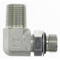 Brennan 1/2 Inch (in) Male Pipe Rigid x 1/2 Inch (in) Male O-Ring Boss End Style 90 Degree Elbow (00454474)