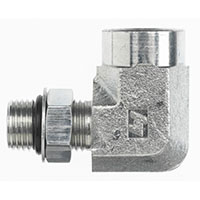 Brennan 1/2 Inch (in) Female Pipe Rigid x 1/2 Inch (in) Male O-Ring Boss End Style 90 Degree Elbow (00457080)