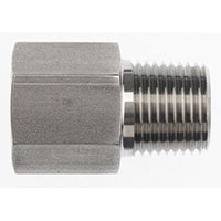 Brennan 3/8 Inch (in) Female O-Ring Boss End Style x 1/4 Inch (in) Male Pipe Rigid Steel End Style Straight Adapter (01541477)