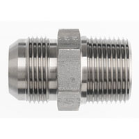 Brennan 3/4 Inch (in) Male Joint Industry Council (JIC) 37 Degree Flare x 3/4 Inch (in) Male Pipe Rigid End Style Straight Adapter (01541489)