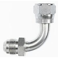 Brennan 1/2 Inch (in) Female Joint Industry Council (JIC) 37 Degree Flare x 1/2 Inch (in) Male Joint Industry Council (JIC) 37 Degree Flare End Style 90 Degree Elbow (01951543)