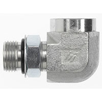 Brennan 3/8 Inch (in) Female O-Ring Boss x 3/8 Inch (in) Male O-Ring Boss End Style 90 Degree Elbow (02380993)