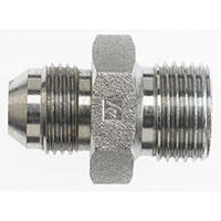 Brennan 1/2 Inch (in) Male British Standard Pipe Parallel x 5/8 Inch (in) Male Joint Industry Council (JIC) 37 Degree Flare End Style Straight Adapter (02448193)