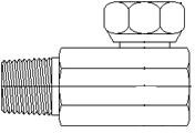 Brennan 1/4 Inch (in) Female Pipe Swivel x 1/4 Inch (in) Male Pipe Rigid End Style 90 Degree Elbow (00321284)