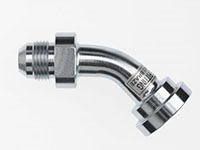 Brennan 1 Inch (in) Male Joint Industry Council (JIC) 37 Degree Flare x 1 Inch (in) Code 61 Standard O-Ring Flange End Style 45 Degree Elbow (05091865)