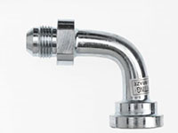 Brennan 1-1/4 Inch (in) Male Joint Industry Council (JIC) 37 Degree Flare x 1-1/2 Inch (in) Code 62 Heavy O-Ring Flange End Style 90 Degree Elbow (05909431)