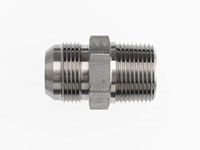 Brennan 3/8 Inch (in) Male Joint Industry Council (JIC) 37 Degree Flare End Style x 1 Inch (in) Male Pipe Rigid Steel End Style Straight Adapter (02480937)