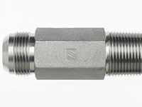 Brennan 1/4 Inch (in) Male Joint Industry Council (JIC) 37 Degree Flare x 1/8 Inch (in) Male Pipe Rigid End Style Straight Adapter (02480950)