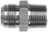 Brennan 1/2 Inch (in) Male Pipe Rigid x 1/2 Inch (in) Male Joint Industry Council (JIC) 37 Degree Flare End Style Straight Adapter (00310500)