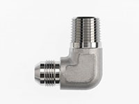 Brennan 1-1/4 Inch (in) Male Joint Industry Council (JIC) 37 Degree Flare x 1 Inch (in) Male Pipe Rigid End Style 90 Degree Elbow (00309547)