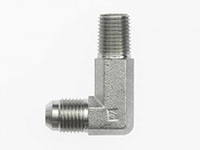 Brennan 3/4 Inch (in) Male Joint Industry Council (JIC) 37 Degree Flare x 3/4 Inch (in) Male Pipe Rigid End Style Long 90 Degree Elbow (00311041)