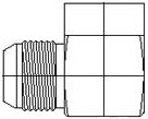 Brennan 1/4 Inch (in) Female Pipe Rigid x 1/4 Inch (in) Male Joint Industry Council (JIC) 37 Degree Flare End Style 90 Degree Elbow (00311285)