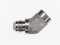 Brennan 1/4 Inch (in) Female Pipe Rigid x 1/4 Inch (in) Male Joint Industry Council (JIC) 37 Degree Flare End Style 45 Degree Elbow (00313394)