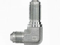 Brennan 3/16 x 3/16 Inch (in) Male Joint Industry Council (JIC) 37 Degree Flare End Style One-Piece Forged Steel Bulkhead 90 Degree Elbow (01472441)