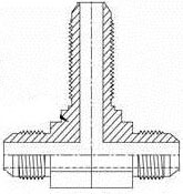 Brennan 3/16 x 3/16 x 3/16 Inch (in) Male Joint Industry Council (JIC) 37 Degree Flare End Style Bulkhead Tee (01472449)