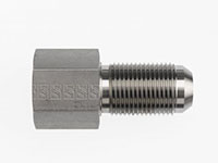 Brennan 1/4 Inch (in) Female Pipe Rigid x 3/8 Inch (in) Male Joint Industry Council (JIC) 37 Degree Flare End Style Bulkhead Straight Adapter (00315959)