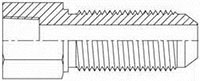 Brennan 1/8 Inch (in) Female Pipe Rigid x 1/4 Inch (in) Male Joint Industry Council (JIC) 37 Degree Flare End Style Bulkhead Straight Adapter (00316863)