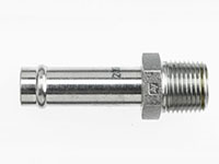 Brennan 3/8 Inch (in) Barb x 3/8 Inch (in) Male Pipe Rigid Steel Straight Adapter (02316827)