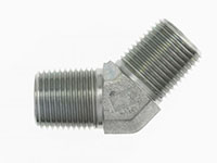 Brennan 1/4 Inch (in) Male Pipe Rigid x 1/4 Inch (in) Male Pipe Rigid End Style 45 Degree Elbow (00338309)