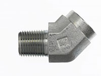 Brennan 3/8 Inch (in) Female Pipe Rigid x 3/8 Inch (in) Male Pipe Rigid End Style 45 Degree Elbow (00354930)