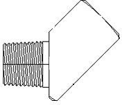 Brennan 1/8 Inch (in) Female Pipe Rigid x 1/8 Inch (in) Male Pipe Rigid End Style 45 Degree Elbow (00326733)