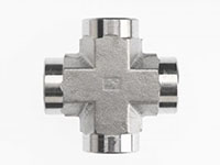 Brennan 3/8 x 3/8 x 3/8 x 3/8 Inch (in) Female Pipe Rigid End Style Cross (00325255)