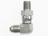 Brennan 3/8 Inch (in) Male Joint Industry Council (JIC) 37 Degree Flare x 1/4 Inch (in) Male Pipe Rigid End Style 90 Degree Elbow (01472720)