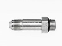 Brennan 1/2 Inch (in) Male Joint Industry Council (JIC) 37 Degree Flare x 3/8 Inch (in) Male O-Ring Boss End Style Straight Adapter (05850657)