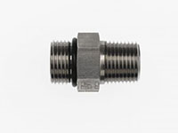 Brennan 1-1/2 Inch (in) Male O-Ring Boss End Style x 1-1/4 Inch (in) Male Pipe Rigid Steel End Style Straight Adapter (02481398)