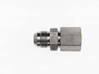 Brennan 1/2 Inch (in) Female Joint Industry Council (JIC) 37 Degree Flare Swivel End Style x 3/8 Inch (in) Male Joint Industry Council (JIC) 37 Degree Flare Steel End Style Straight Adapter (02229319)
