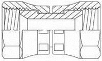 Brennan 1/2 Inch (in) Female Joint Industry Council (JIC) 37 Degree Flare Swivel End Style x 1/2 Inch (in) Female Joint Industry Council (JIC) 37 Degree Flare Swivel Steel End Style Straight Adapter (01556041)
