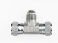 Brennan 3/4 x 3/4 Inch (in) Female Joint Industry Council (JIC) 37 Degree Flare Swivel x 3/4 Inch (in) Male Joint Industry Council (JIC) 37 Degree Flare End Style Tee (00265465)