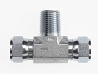 Brennan 1/2 x 1/2 Inch (in) Female Joint Industry Council (JIC) 37 Degree Flare Swivel x 1/2 Inch (in) Male Pipe Rigid End Style Tee (04893496)