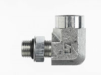 Brennan 3/4 Inch (in) Female Pipe Rigid x 1 Inch (in) Male Adjustable O-Ring Boss End Style 90 Degree Elbow (02144128)