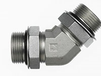 Brennan 1 Inch (in) Male Adjustable O-Ring Boss x 1 Inch (in) Male Adjustable O-Ring Boss End Style 45 Degree Elbow (02157843)