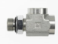 Brennan 1/2 Inch (in) Male Adjustable O-Ring Boss x 1/2 x 1/2 Inch (in) Female O-Ring Boss End Style Tee (03518290)