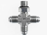 Brennan 3/8 x 3/8 Inch (in) Male Joint Industry Council (JIC) 37 Degree Flare x 3/8 Inch (in) Male O-Ring Boss End Style x 3/8 Inch (in) Male Joint Industry Council (JIC) 37 Degree Flare End Style Cross (03518215)