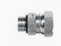 Brennan 1/2 Inch (in) Female Pipe Swivel End Style x 1/4 Inch (in) Male O-Ring Boss Steel End Style Straight Adapter (02229371)